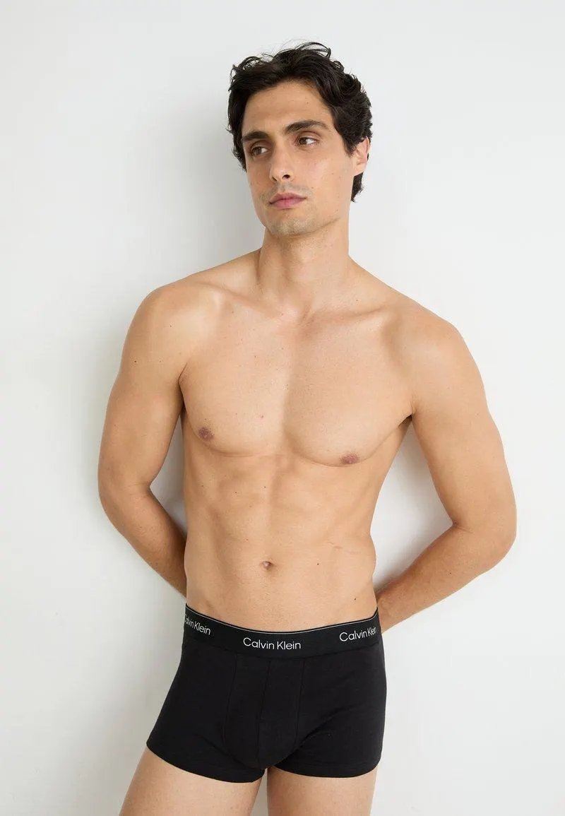 LOW RISE TRUNK ICON STRETCH 3 PACK - Boxers - black