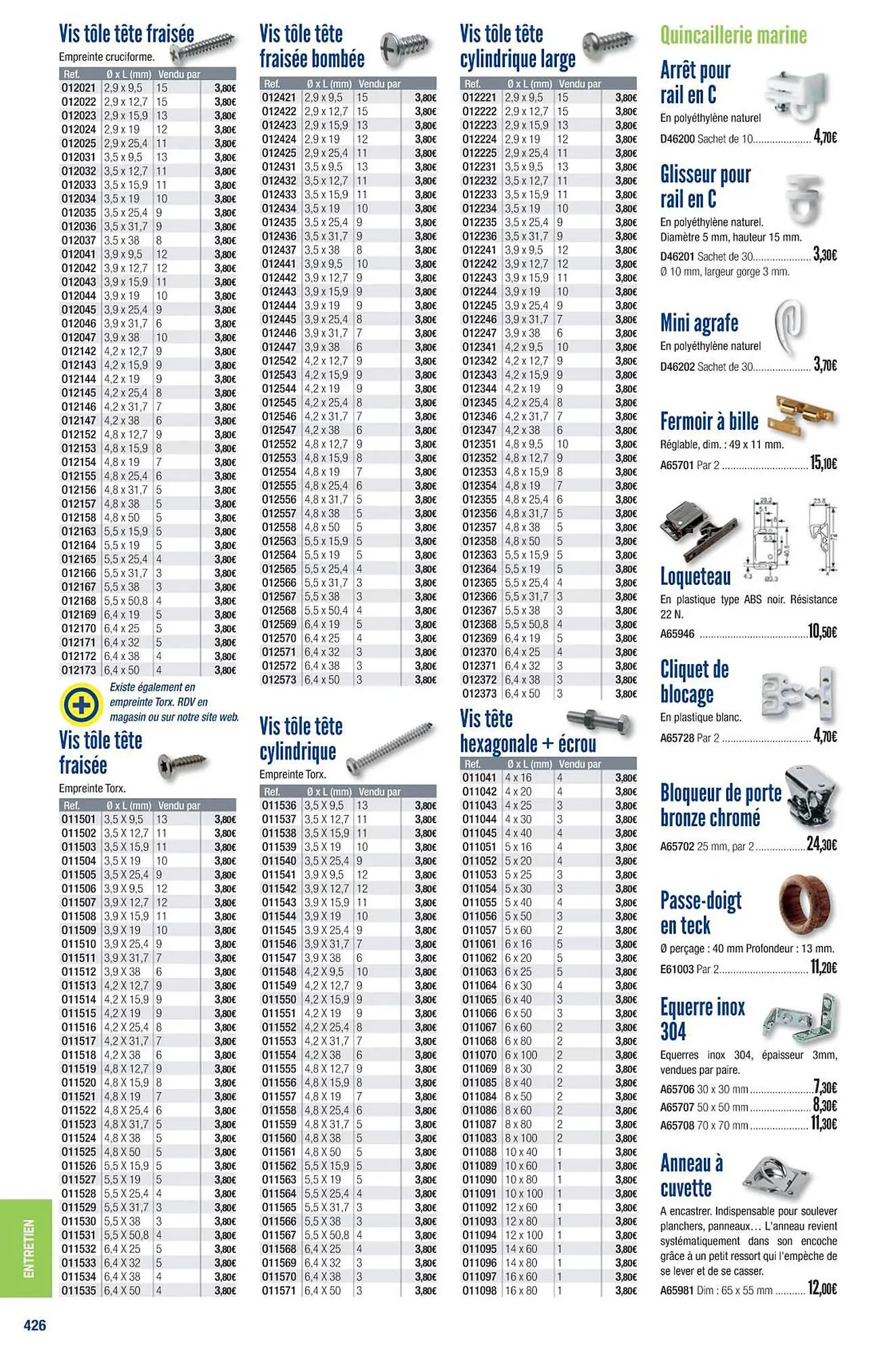 Catalogue Accastillage Diffusion du 1 mars au 31 décembre 2023 - Catalogue page 428