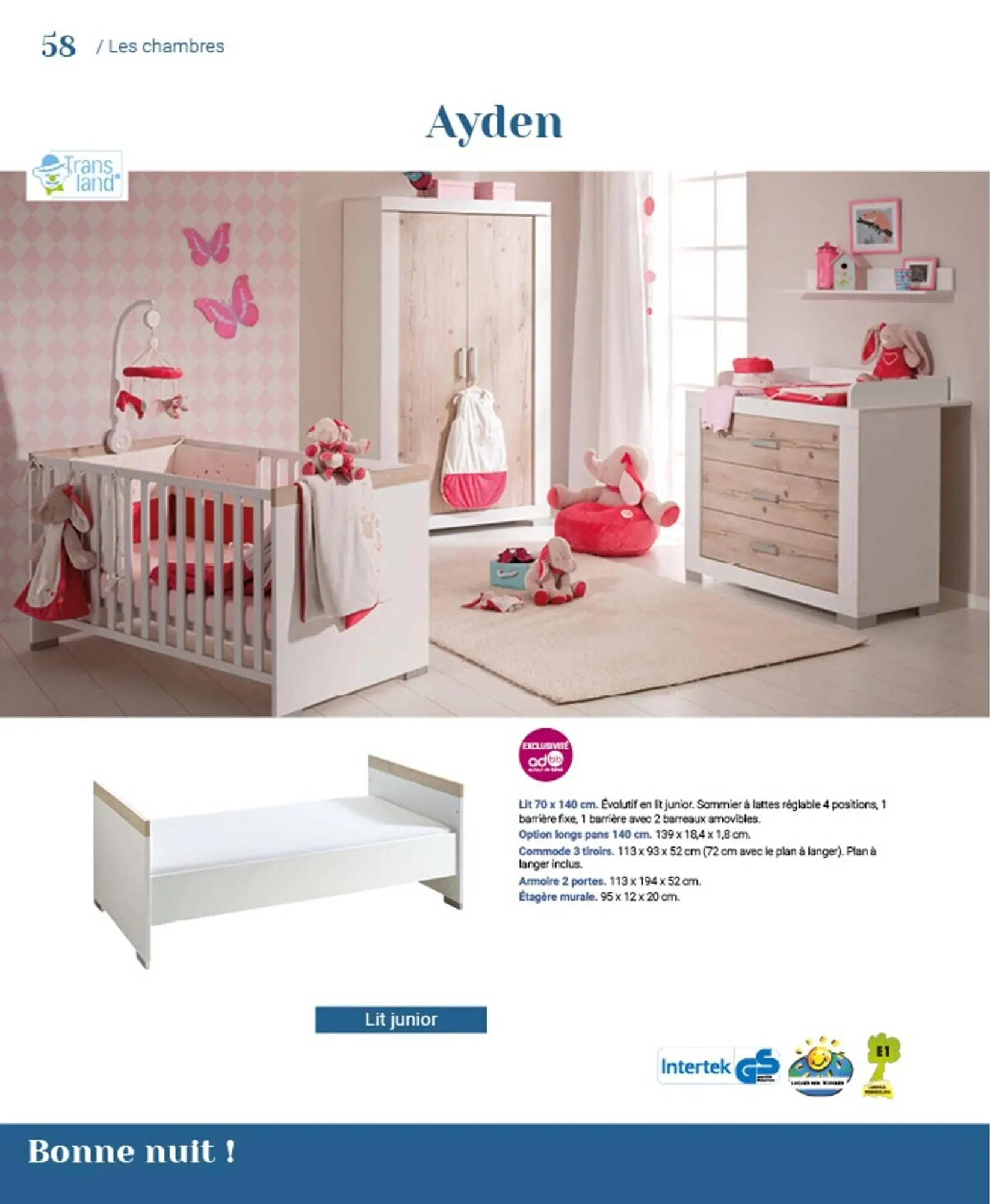 Catalogue autour de bébé du 31 mars au 31 janvier 2024 - Catalogue page 60