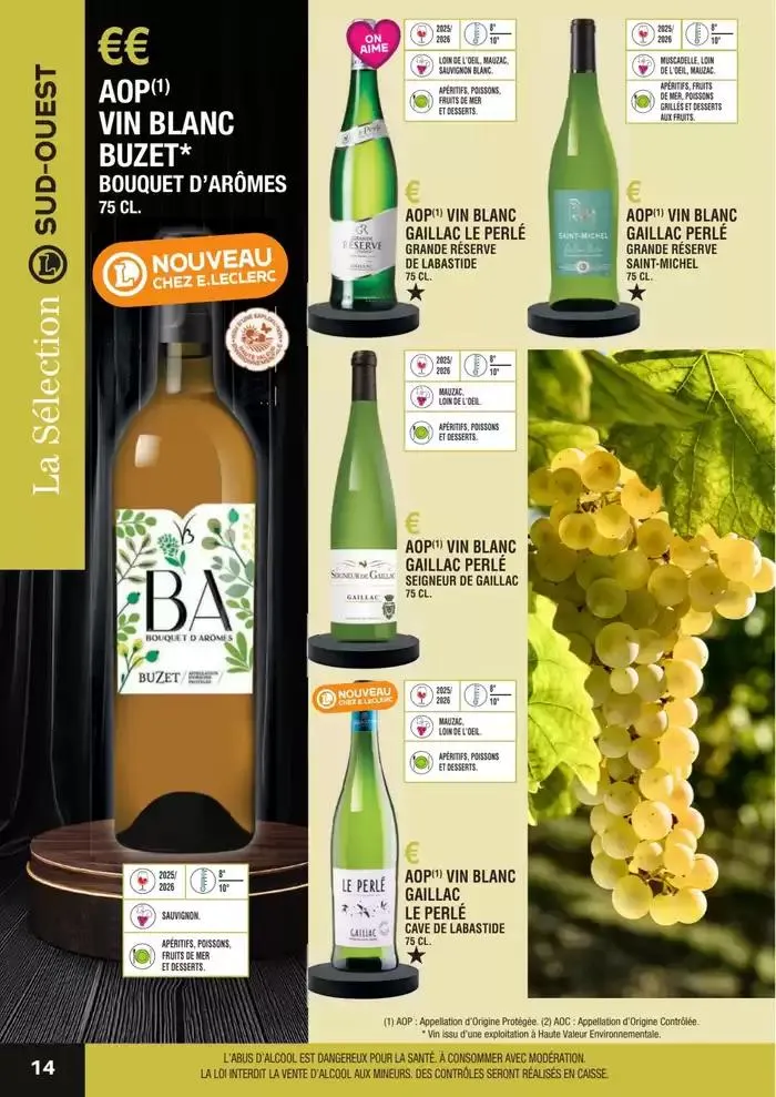 GUIDE DES VINS 2025 2026 du 27 février au 31 janvier 2027 - Catalogue page 14