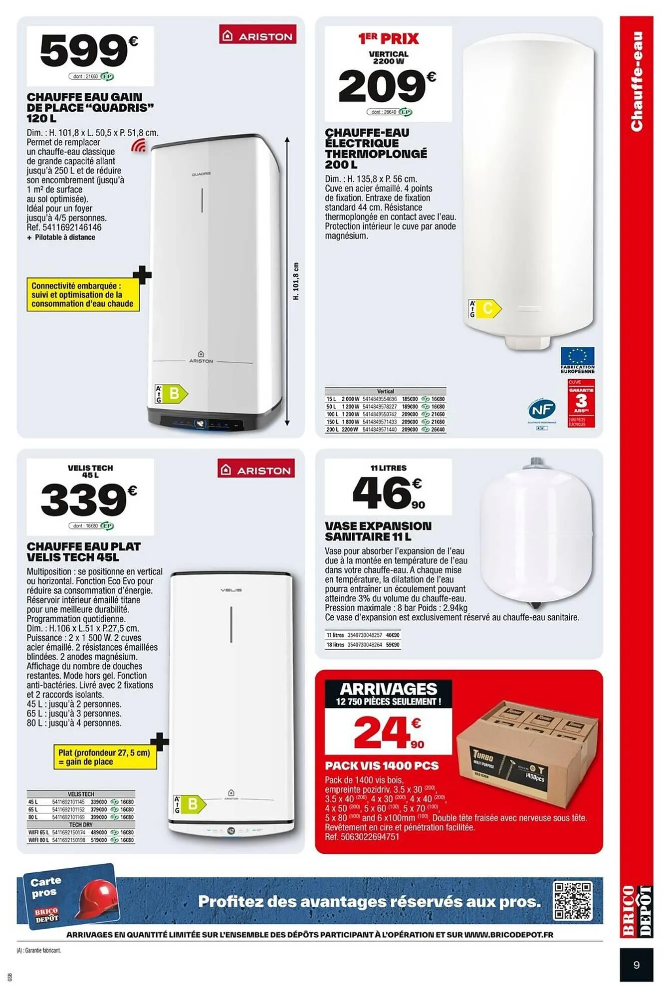 Catalogue Brico Dépôt du 3 octobre au 16 octobre 2025 - Catalogue page 9