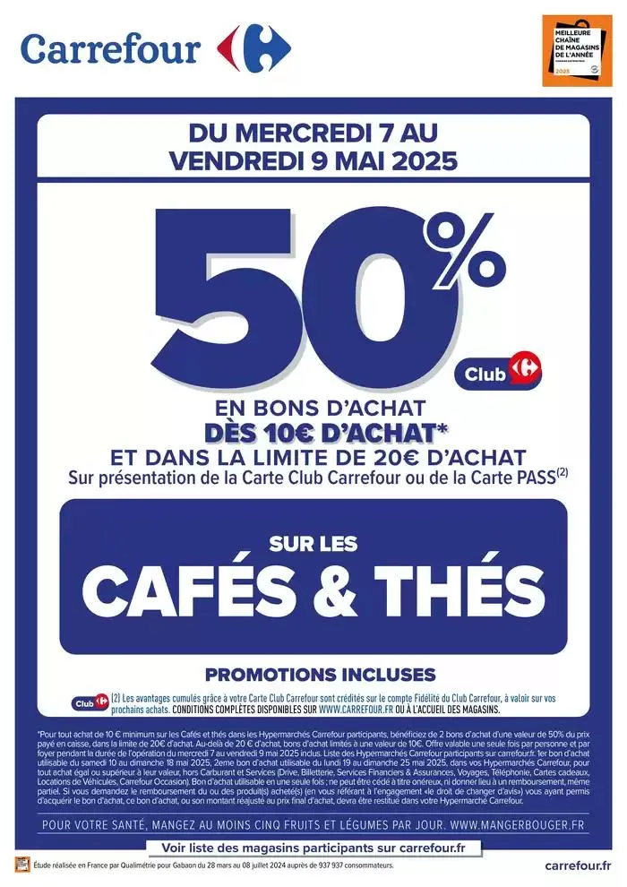 OPERATION BONS D’ACHAT CAFÉS ET THÉS - 1