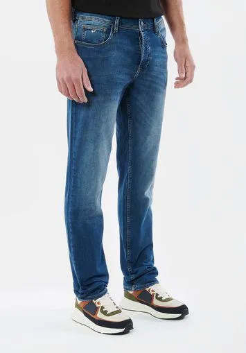 Jean straight bleu homme