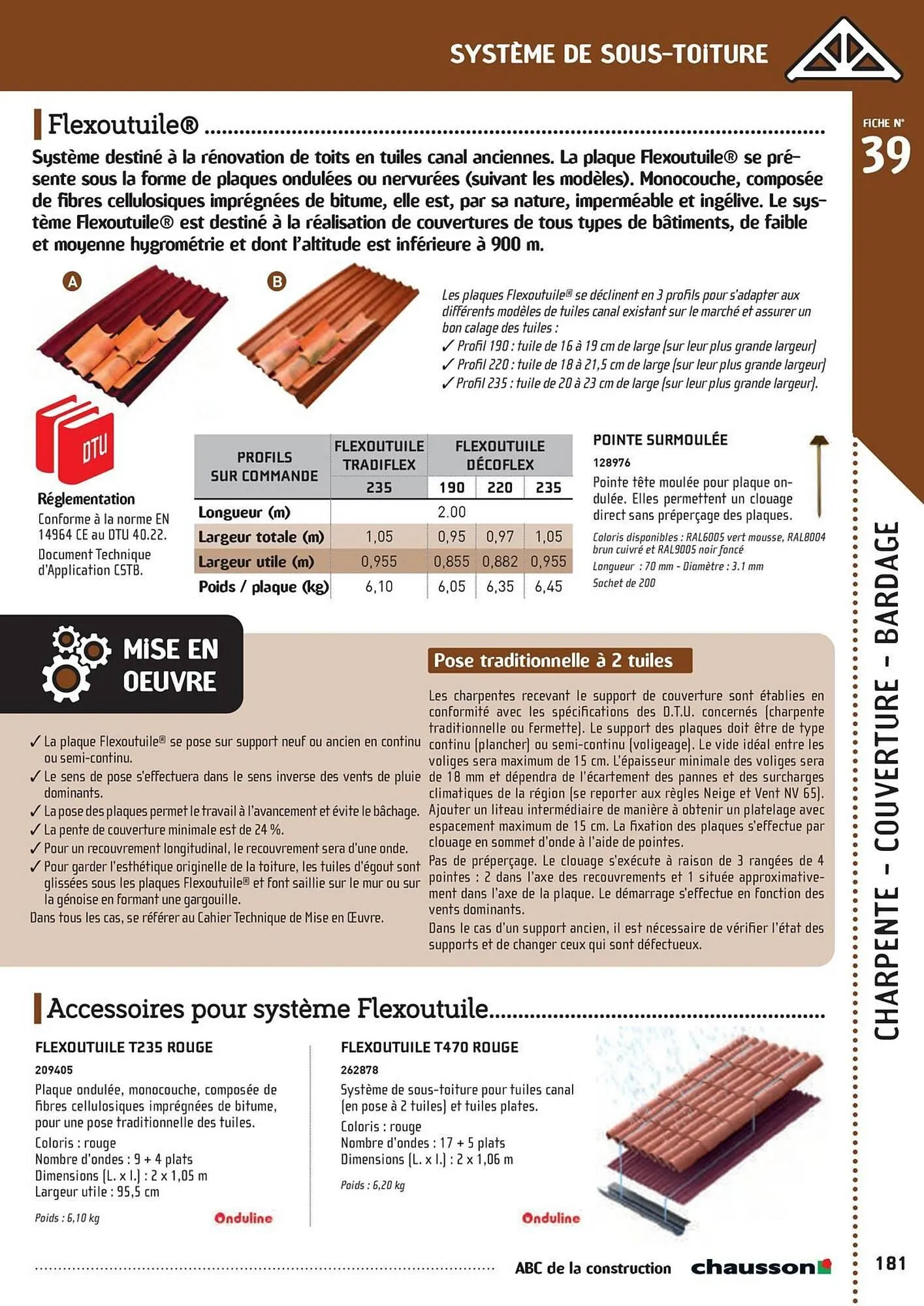 Catalogue Chausson Matériaux du 2 mai au 31 décembre 2025 - Catalogue page 183