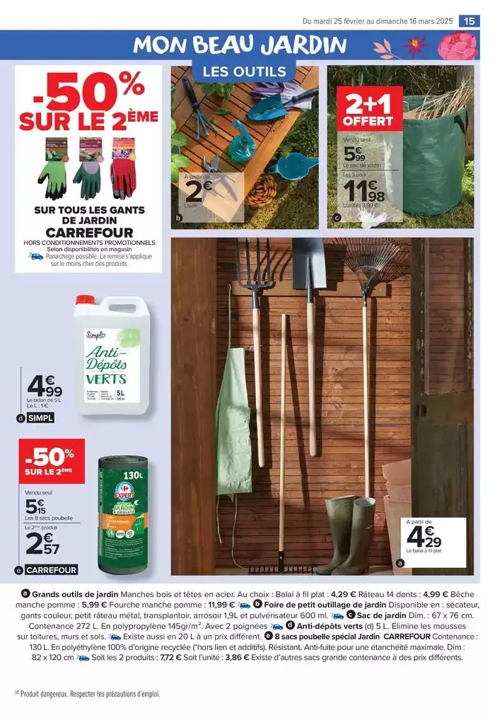 PROFITER ENFIN DE SON JARDIN du 25 février au 16 mars 2025 - Catalogue page 15
