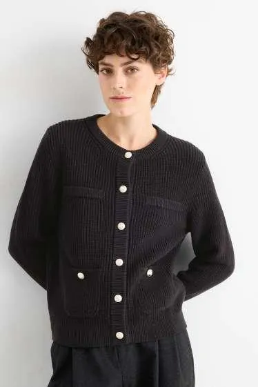 Cardigan - ribbed