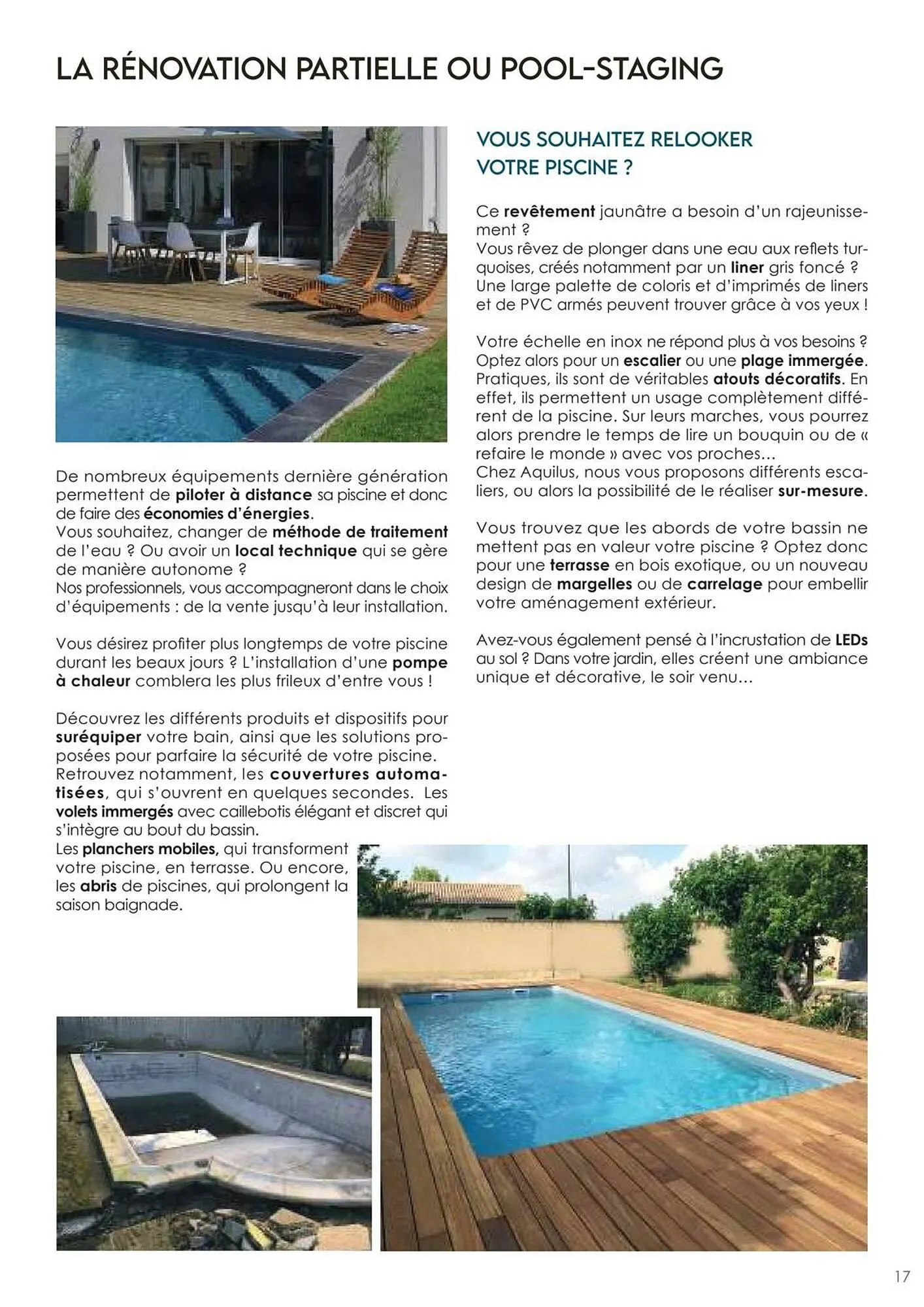 Catalogue Aquilus Piscines du 23 octobre au 31 décembre 2023 - Catalogue page 17