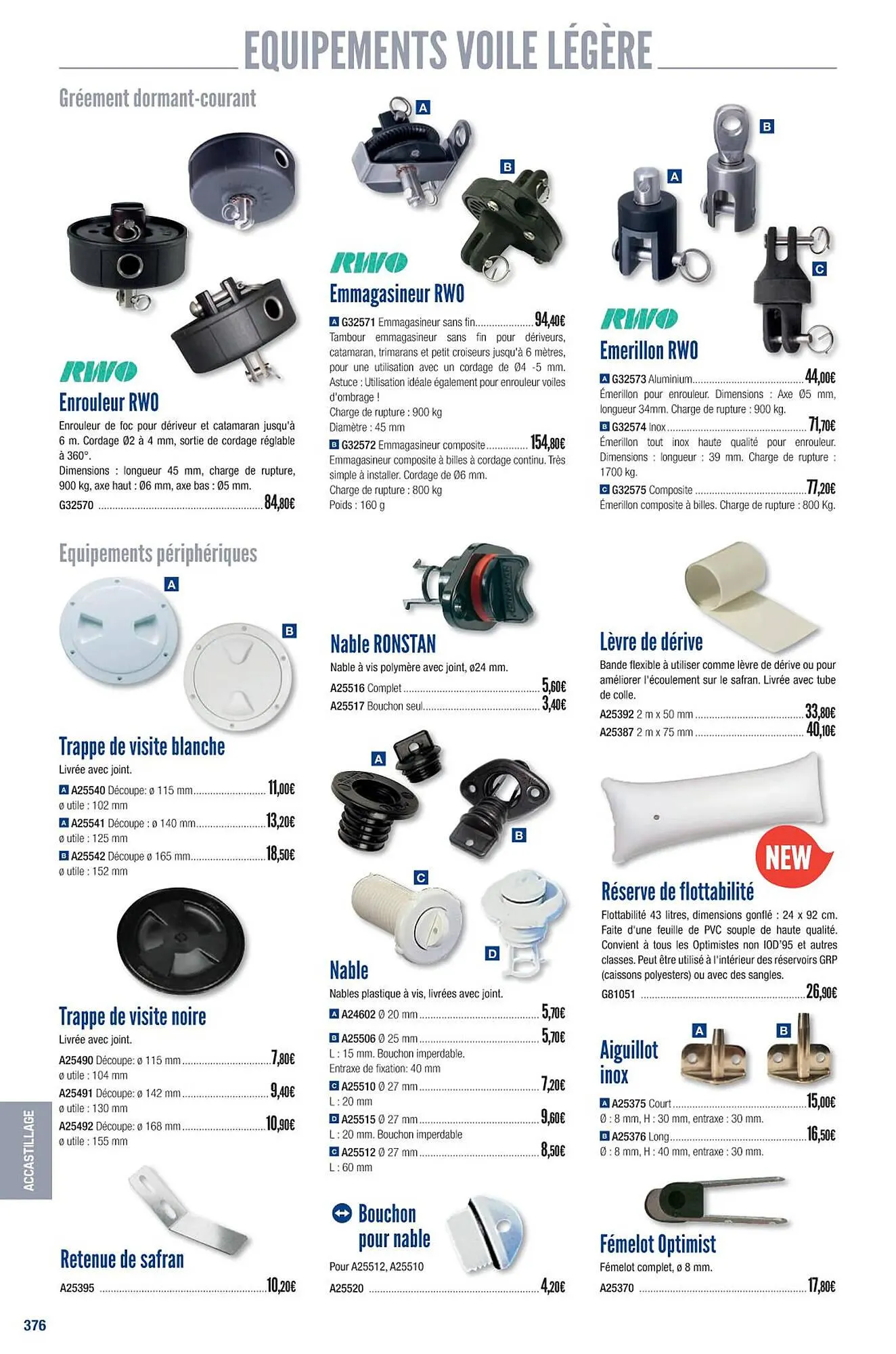 Catalogue Accastillage Diffusion du 1 mars au 31 décembre 2023 - Catalogue page 378
