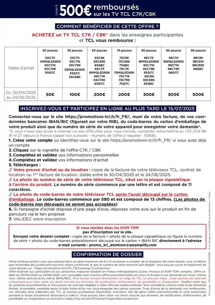 TCL TV C7K C8K du 30 avril au 24 juin 2025 - Catalogue page 2