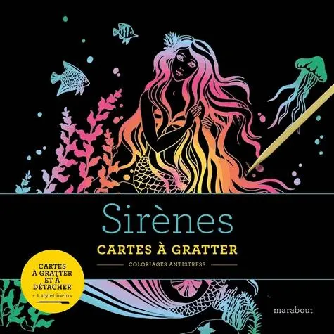 Sirènes - Cartes à gratter et à détacher. Avec 1 stylet - Album