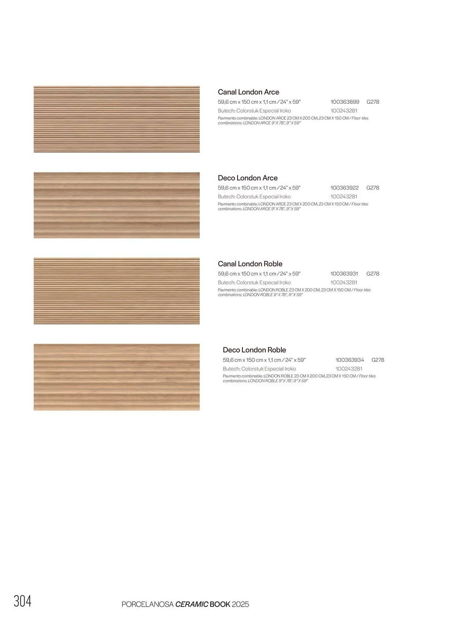 Catalogue Porcelanosa du 27 janvier au 31 décembre 2025 - Catalogue page 306