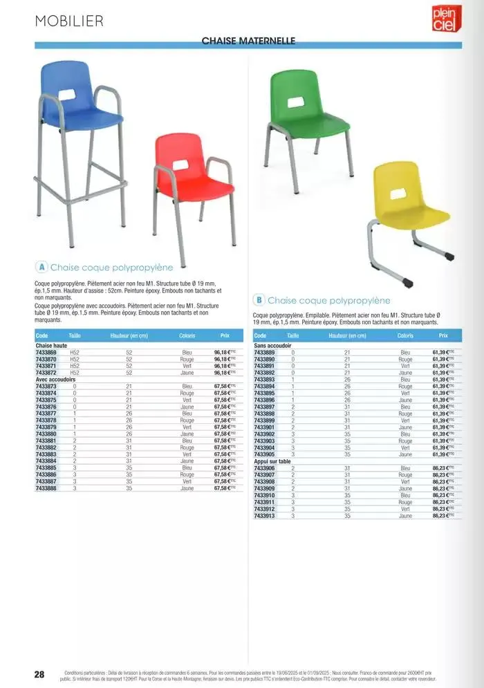 Écoles et loisirs 2025 du 1 janvier au 31 décembre 2025 - Catalogue page 28