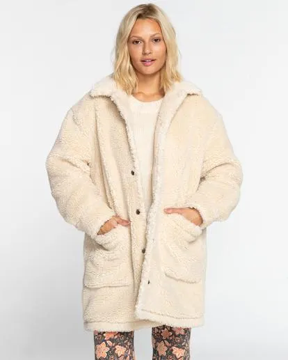 Night Ride - Manteau en matière sherpa pour Femme