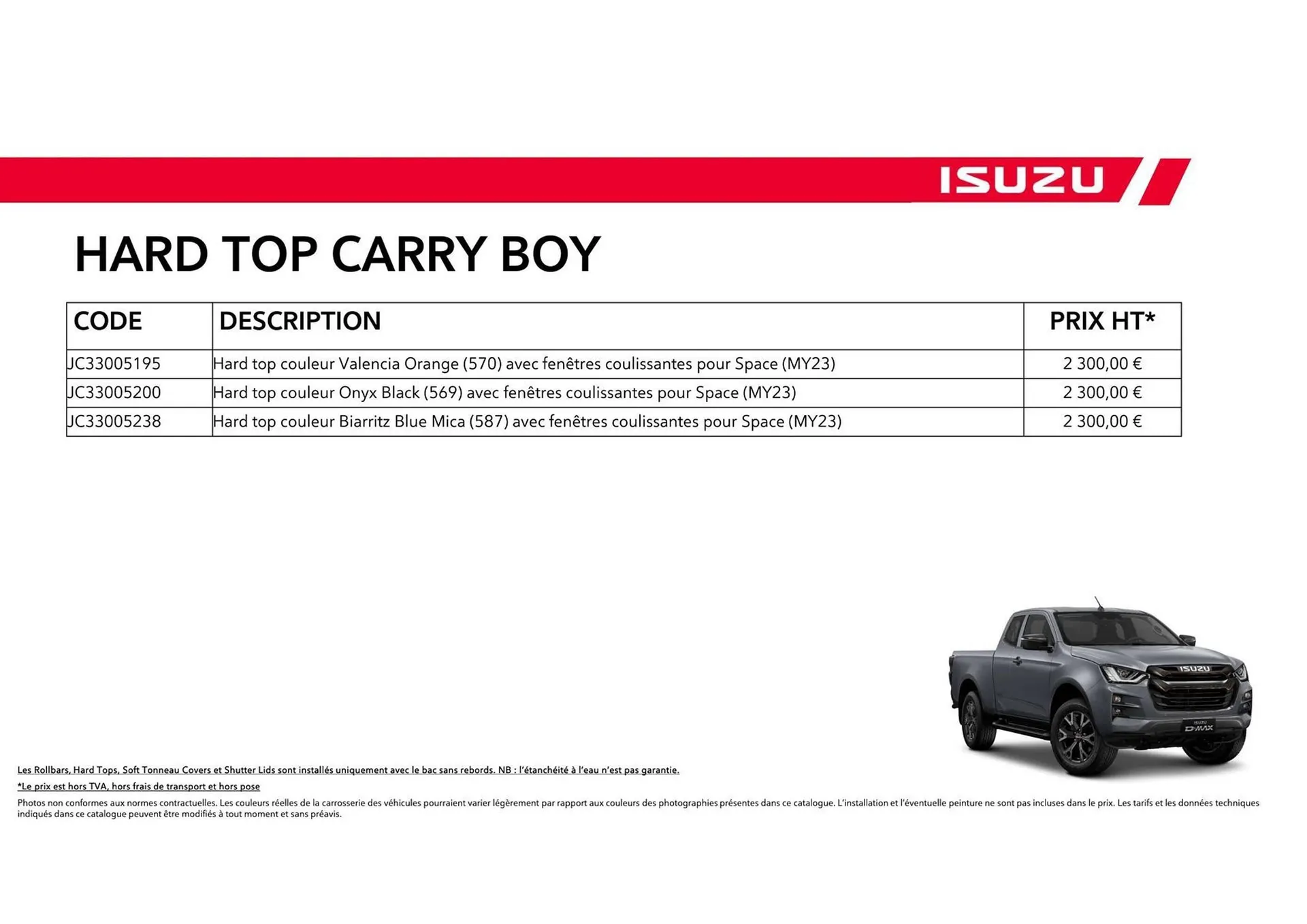 Catalogue Isuzu du 15 octobre au 15 octobre 2025 - Catalogue page 21