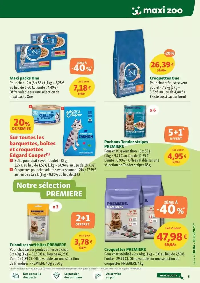 Maxi Zoo, tout pour vos animaux - Nouveau magasin près de chez vous du 30 avril au 10 mai 2025 - Catalogue page 5