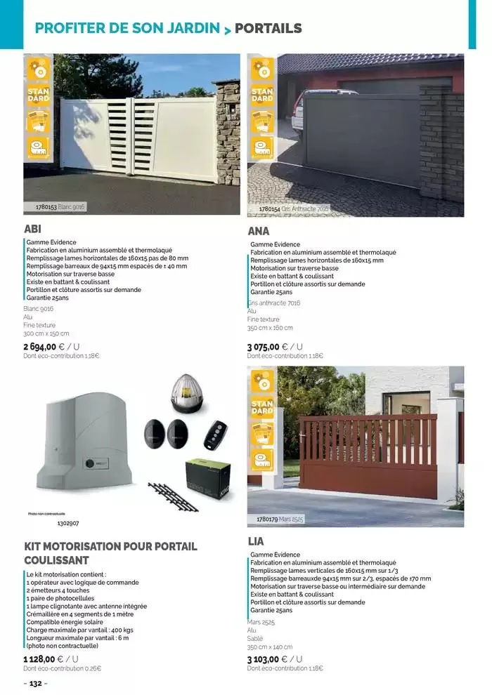 Aménagements Extérieurs 2025 du 30 avril au 31 décembre 2025 - Catalogue page 132