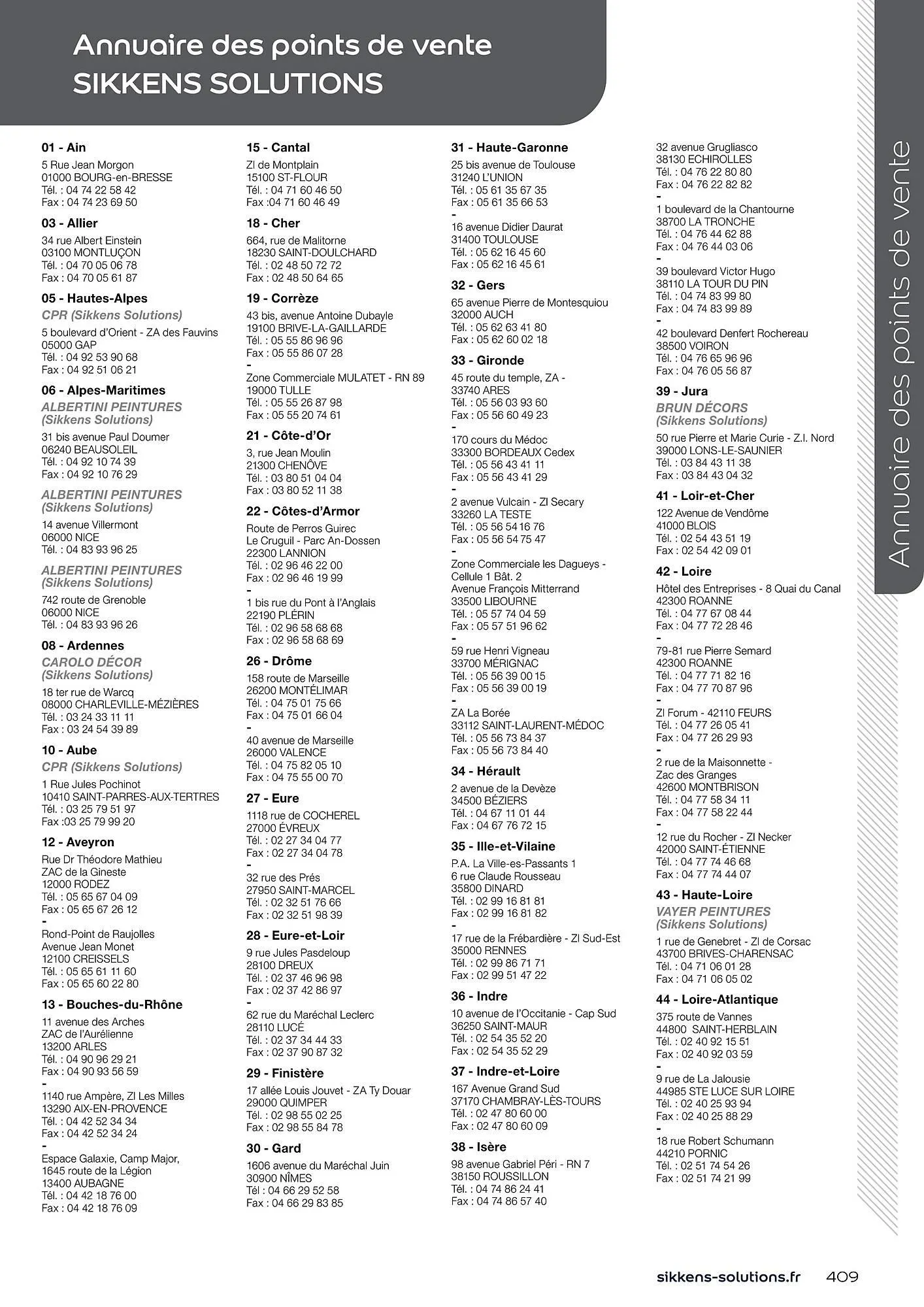 Catalogue Sikkens Solution du 8 janvier au 28 décembre 2025 - Catalogue page 409