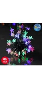 Guirlande Etoile souple 60 leds multicolores 8 fonctions 5 m