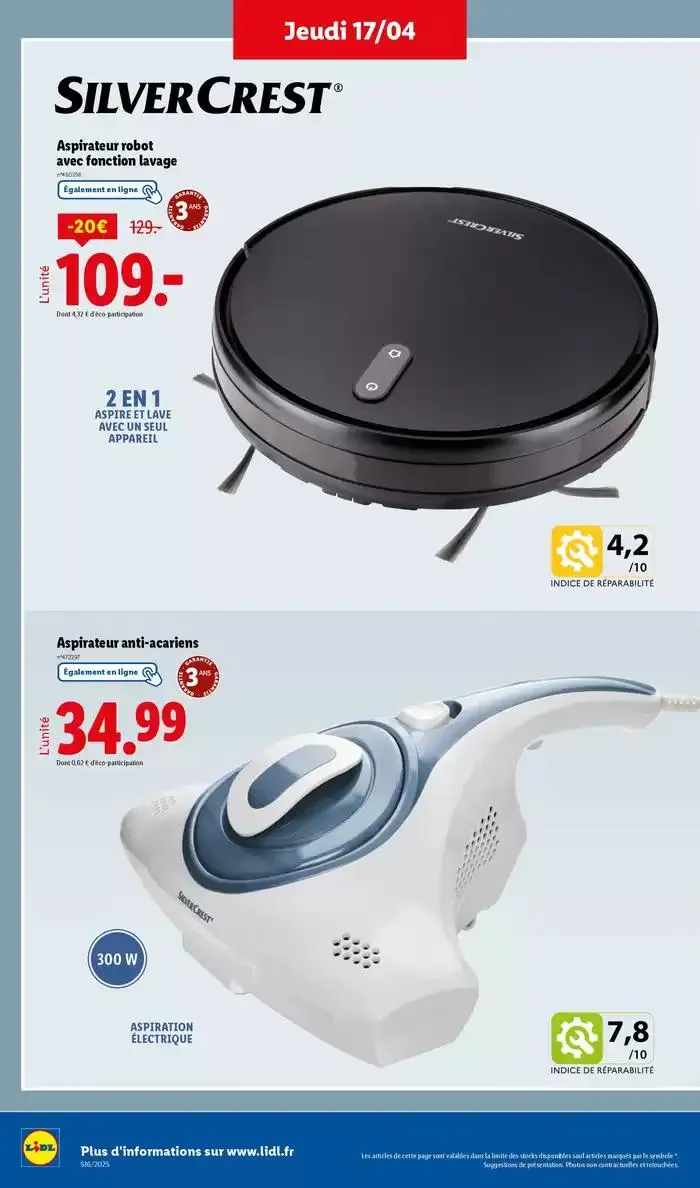 Découvrez la sélection de produits mode et bricolage à prix Lidl ! du 14 avril au 17 avril 2025 - Catalogue page 22