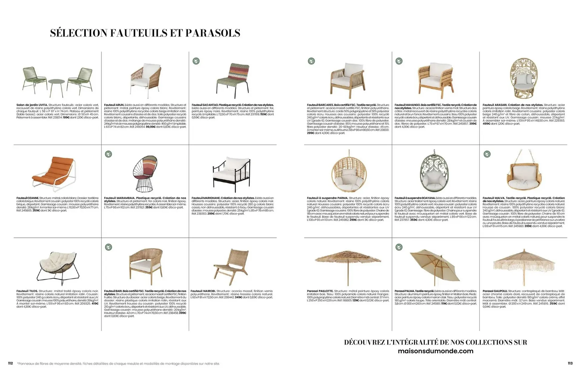 Catalogue Maisons du Monde du 12 mai au 31 août 2025 - Catalogue page 58