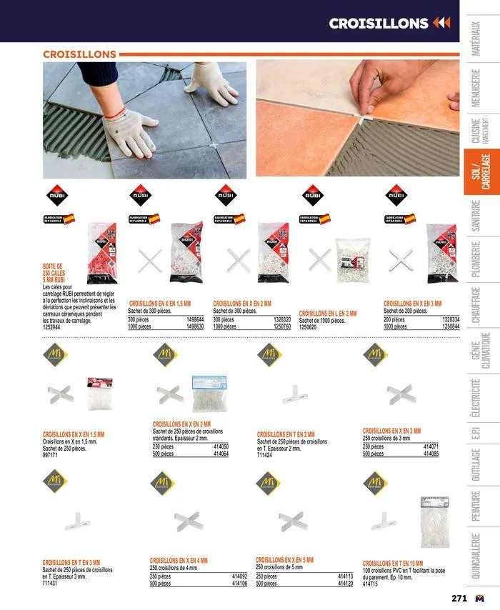 Guide produits 2024 du 15 mars au 31 décembre 2024 - Catalogue page 271