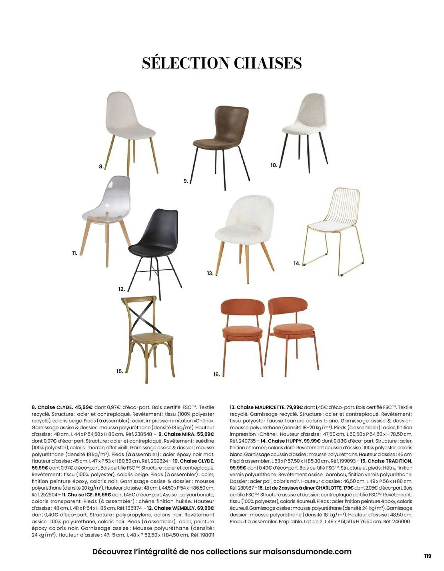 Catalogue Maisons du Monde du 1 mars au 31 août 2026 - Catalogue page 119