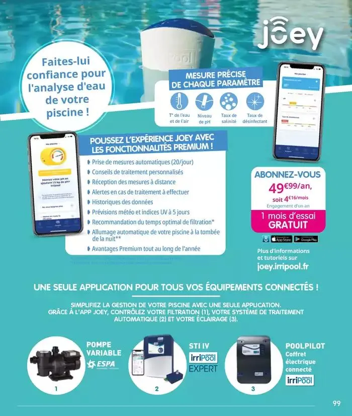 Les plaisir de l'eau Piscine,Spa,Arrosage du 10 mars au 31 décembre 2025 - Catalogue page 99