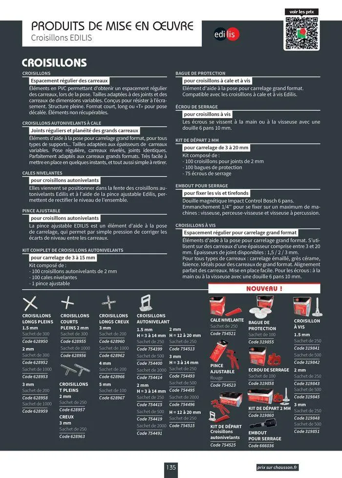 Carrelage & Parquet 2024-2025 du 22 août au 31 mai 2025 - Catalogue page 137