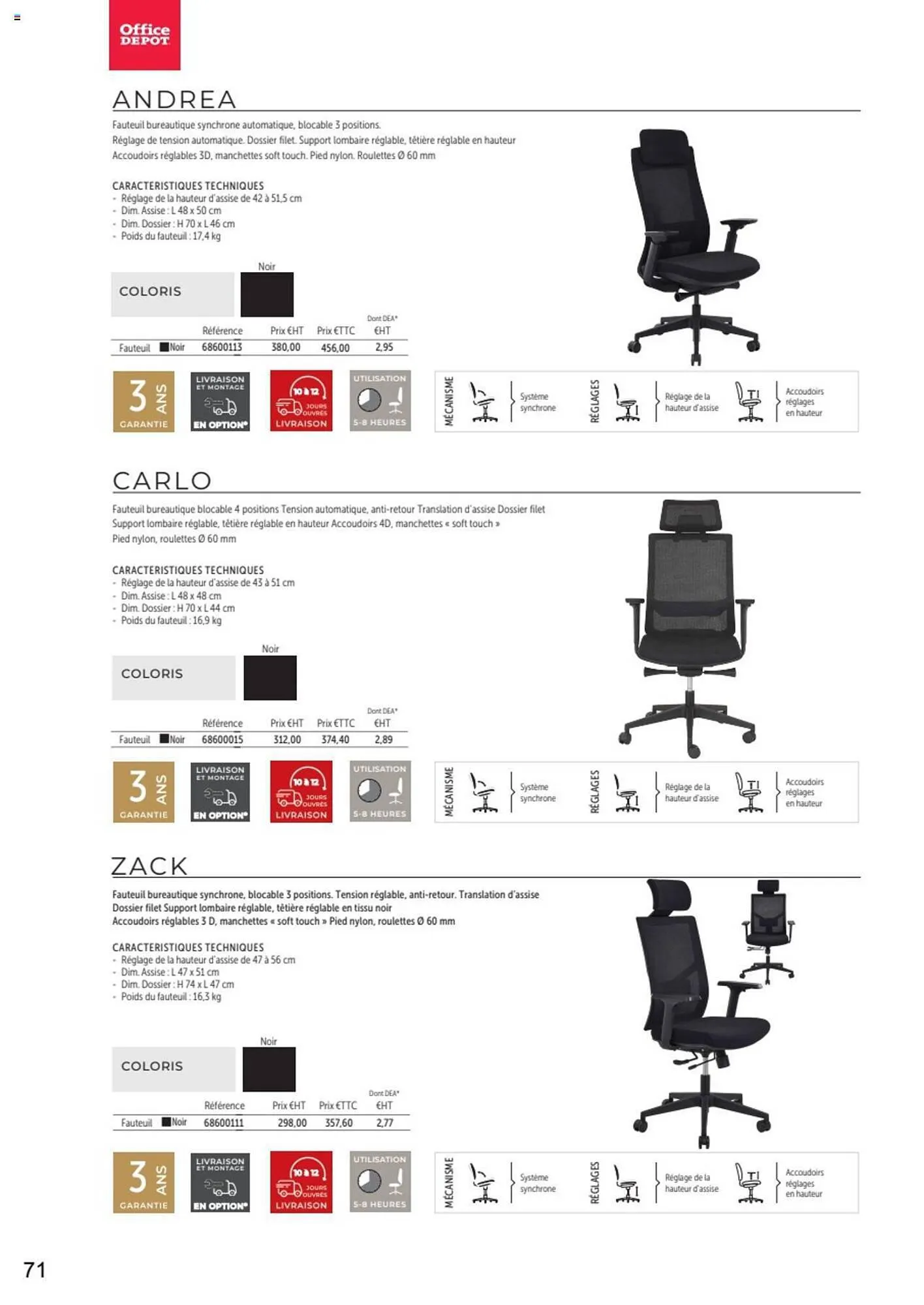 Catalogue Office Depot du 20 octobre au 27 octobre 2023 - Catalogue page 72