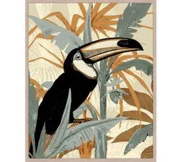Toile 38x46 cm Toucan Beige
