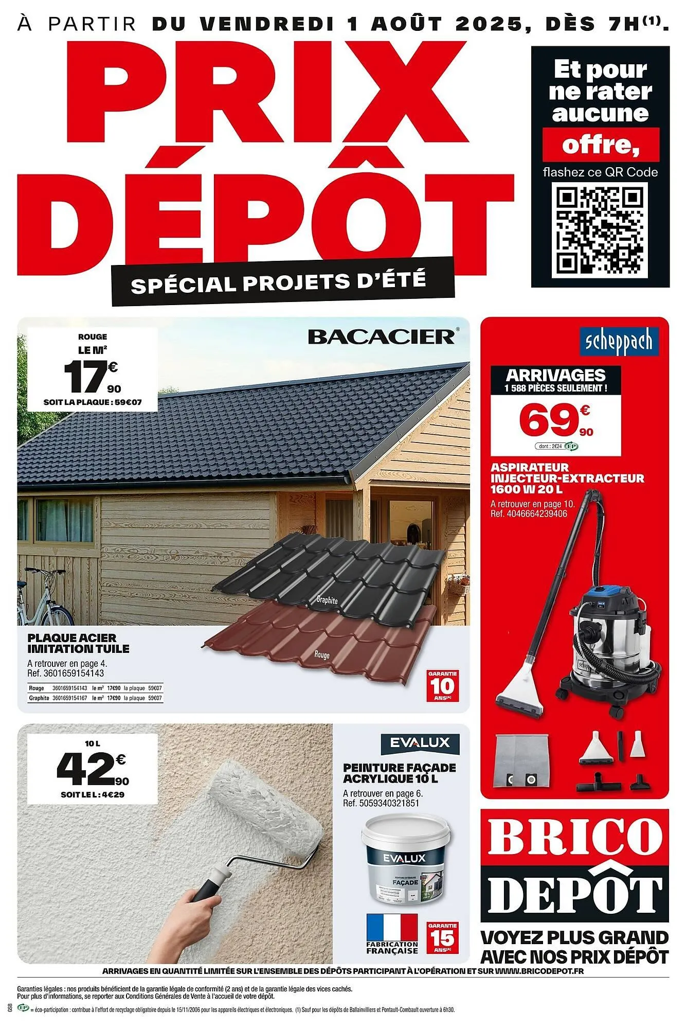 Catalogue Brico Dépôt du 1 août au 14 août 2025 - Catalogue page 1