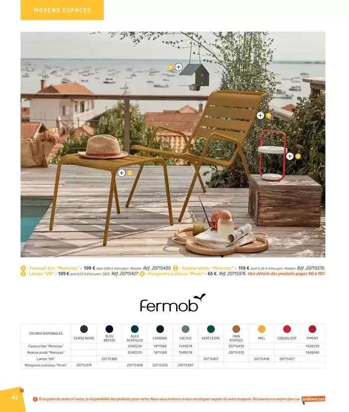 BARBEUC, SIESTE, PÉTANQUE PLACE À LA DÉTENTE du 27 février au 23 juin 2025 - Catalogue page 42