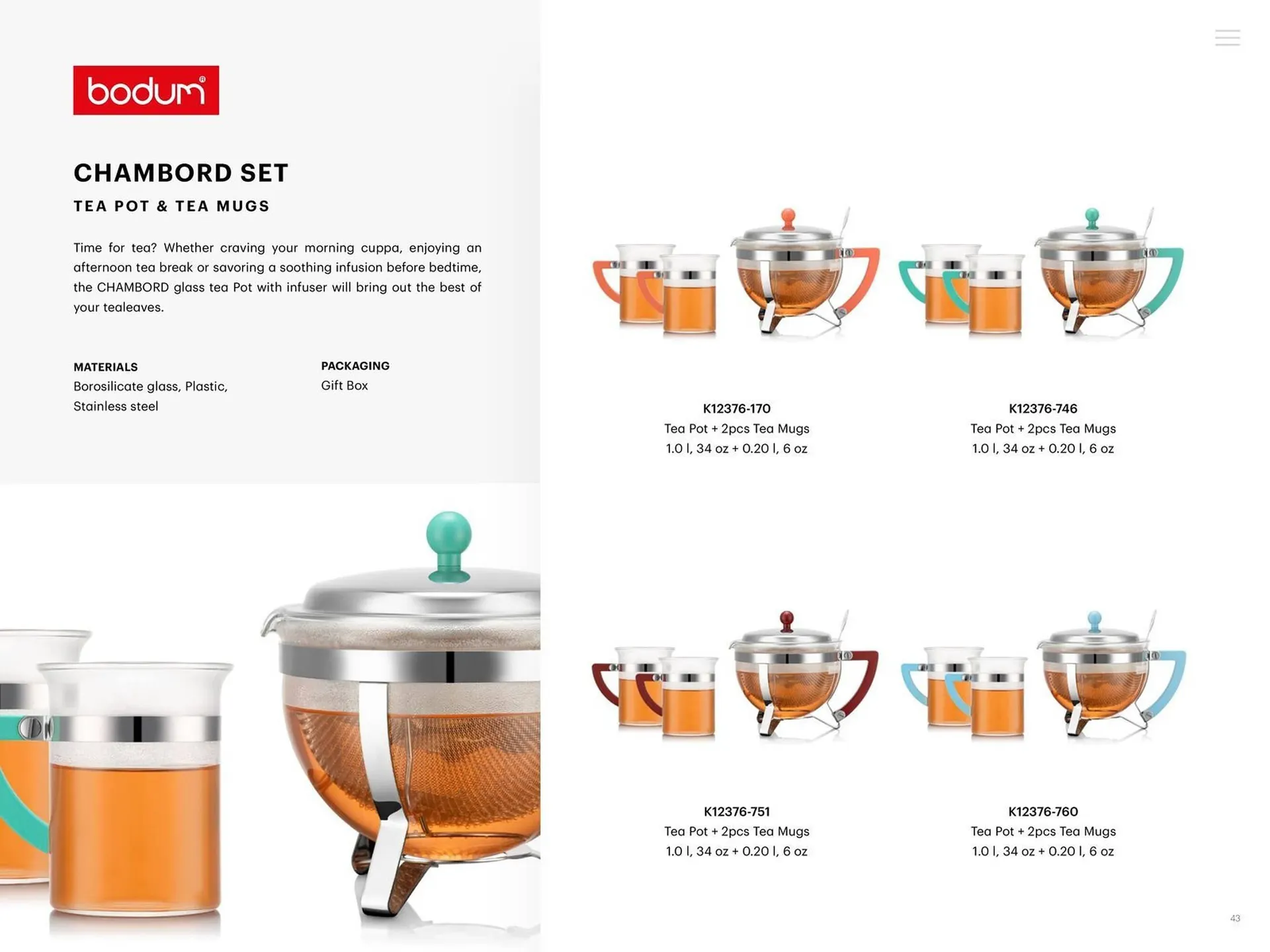 Catalogue Bodum du 25 mars au 31 décembre 2025 - Catalogue page 43