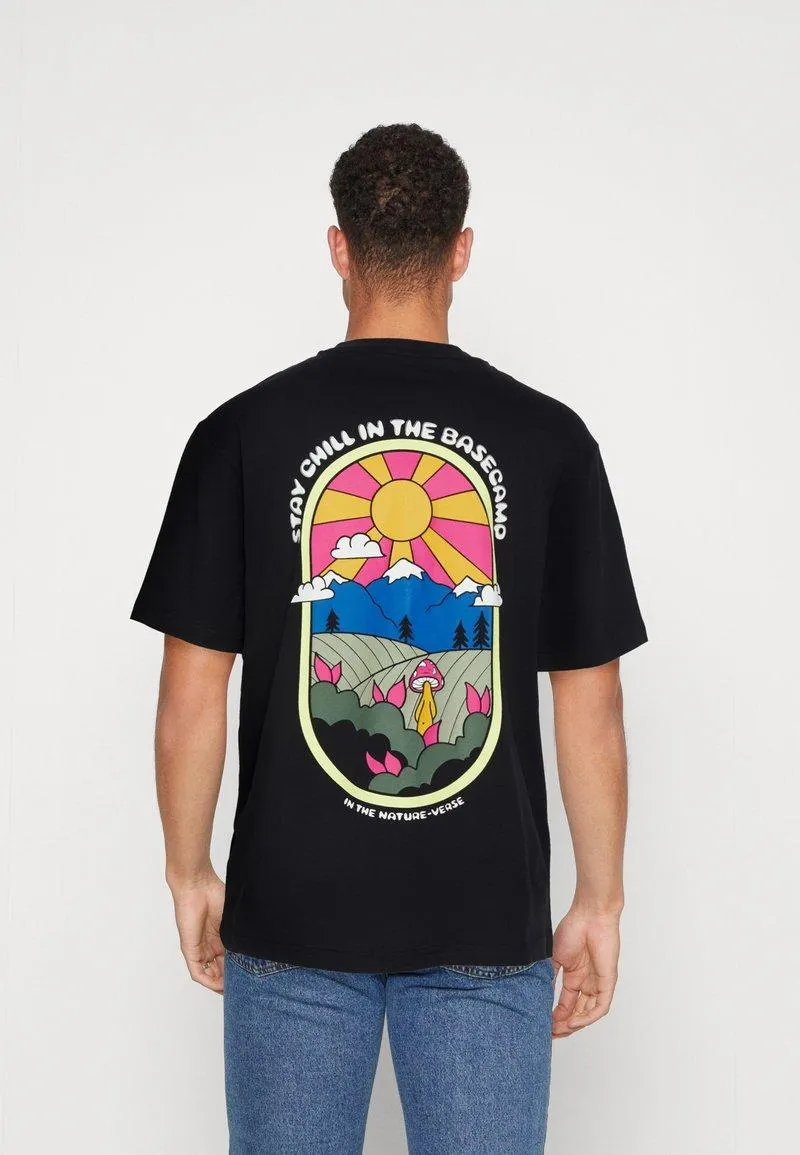 ONSOTTO BASE CAMP TEE - T-shirt imprimé - black