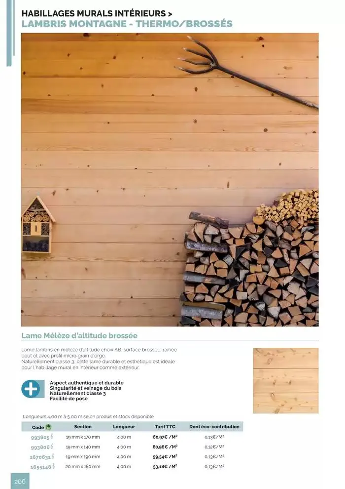 BOIS PANNEAUX 2025 2026 du 30 avril au 31 décembre 2026 - Catalogue page 206