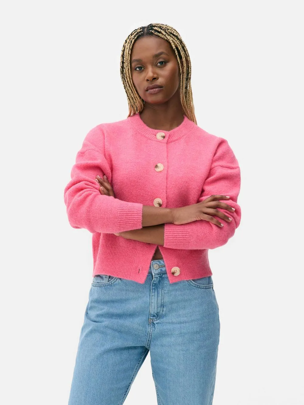 Cardigan in maglia con bottoni