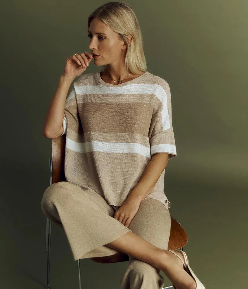Pull oversize maille "piqué" irisé