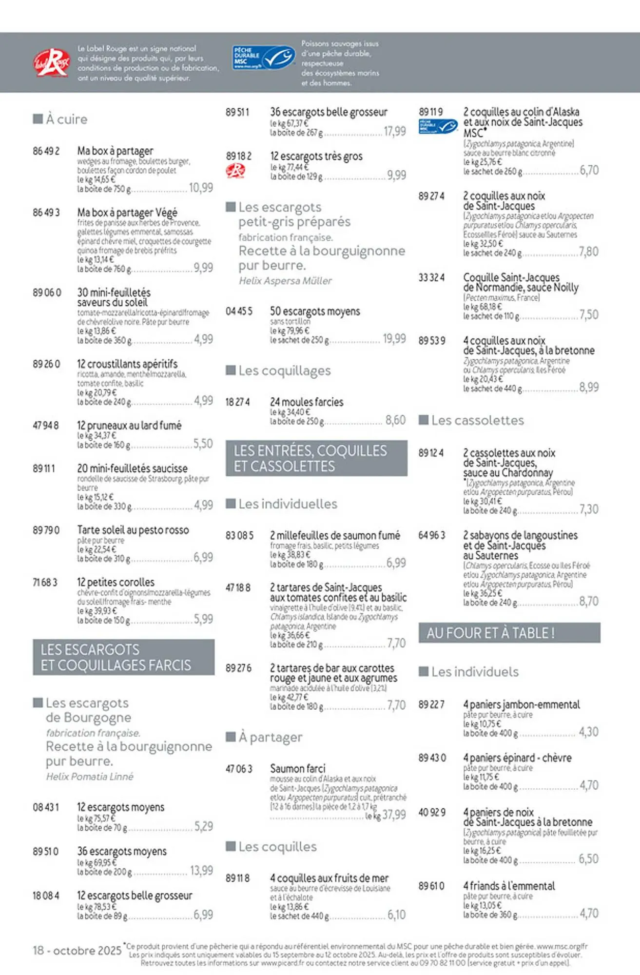 Catalogue Picard du 15 septembre au 16 novembre 2025 - Catalogue page 18