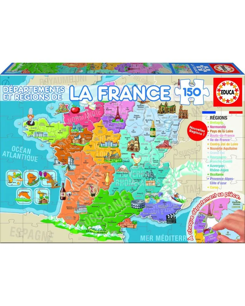 PUZZLE 150 PIECES - LA FRANCE