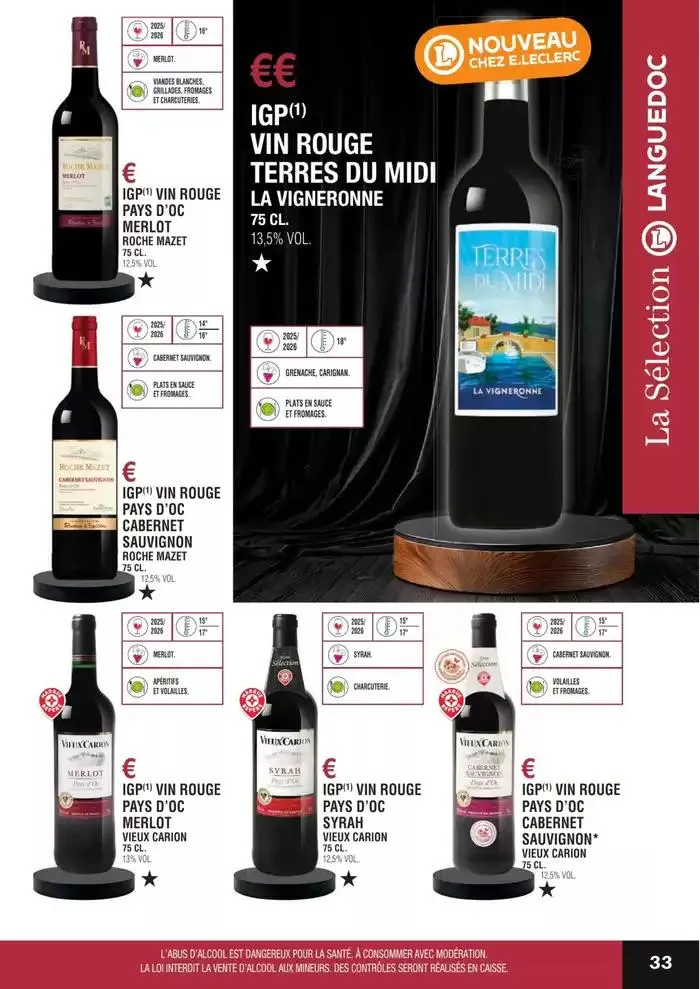 GUIDE DES VINS 2025 2026 du 27 février au 31 janvier 2027 - Catalogue page 33