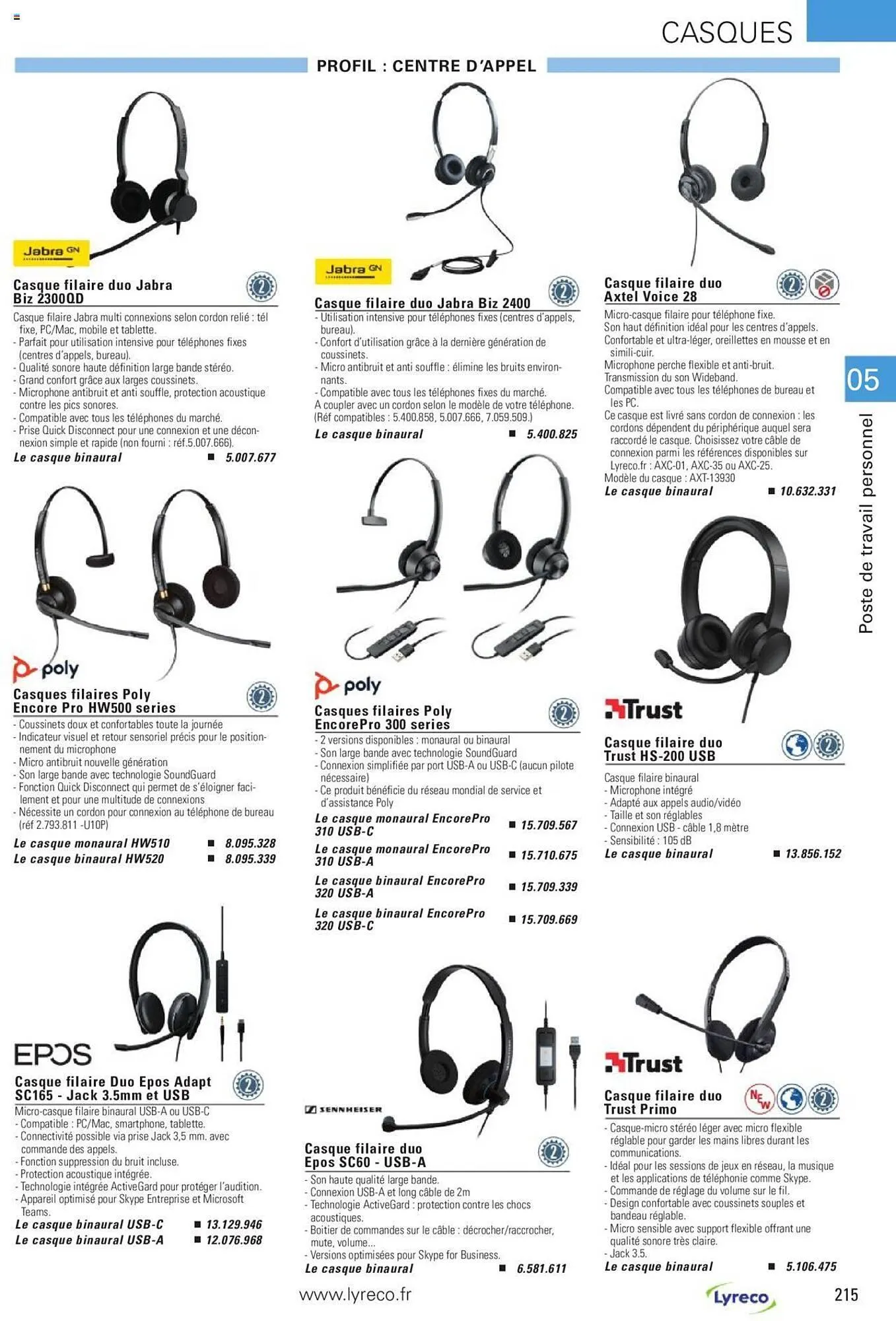 Catalogue Lyreco du 15 mai au 31 décembre 2023 - Catalogue page 215