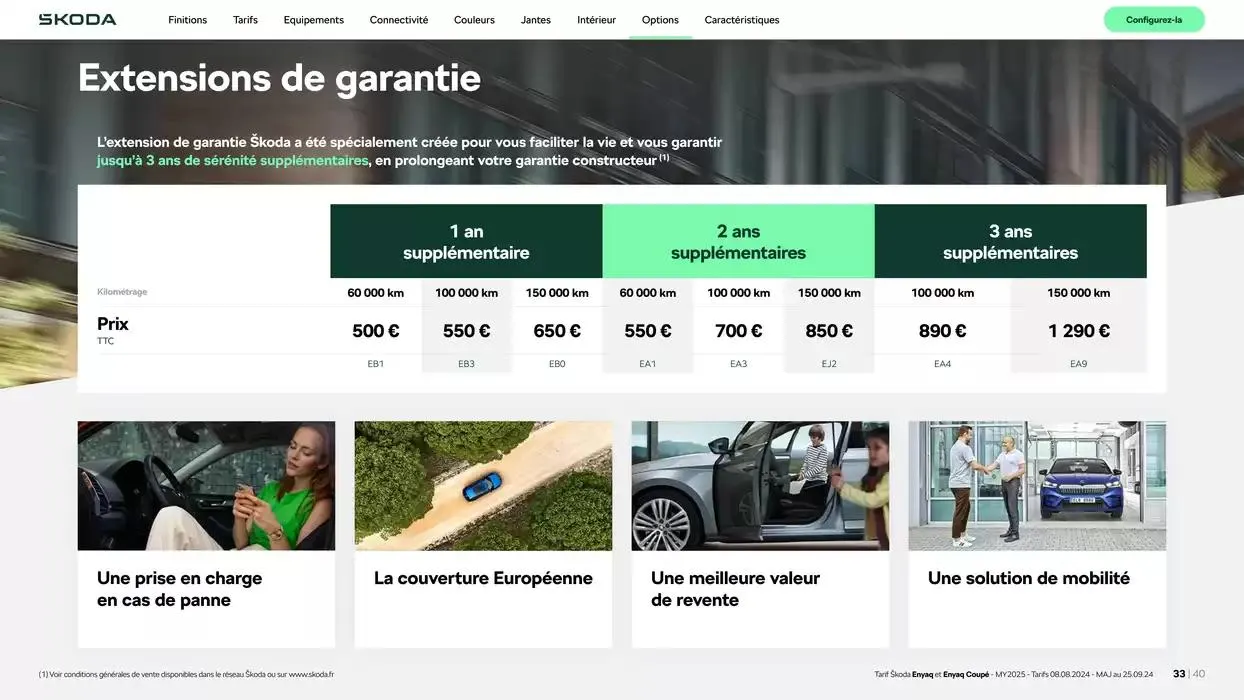 Enyaq SUV Version 85 du 6 novembre au 6 novembre 2025 - Catalogue page 33