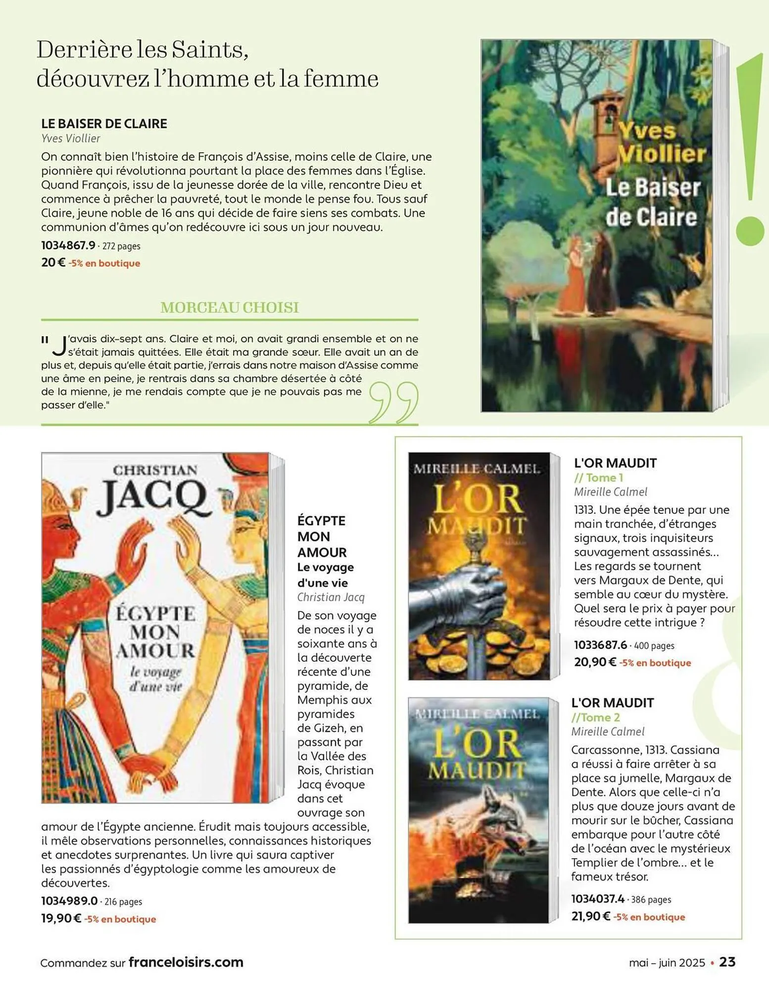 Catalogue France Loisirs du 30 avril au 30 juin 2025 - Catalogue page 23