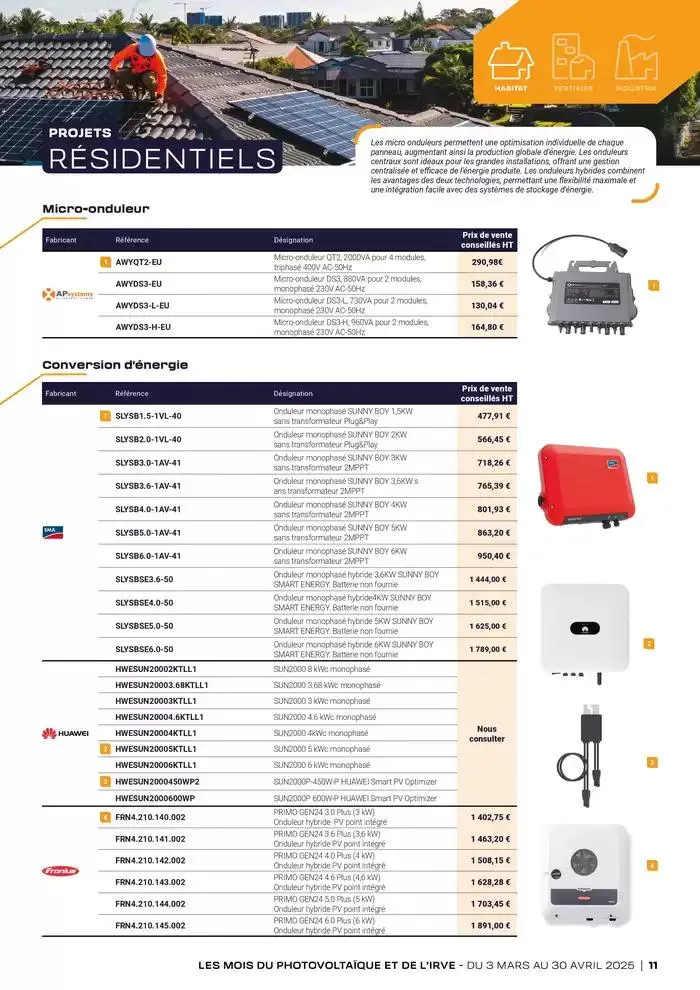 Les mois du Photoboltaique et de l'IRVE 2025 du 3 mars au 30 avril 2025 - Catalogue page 11