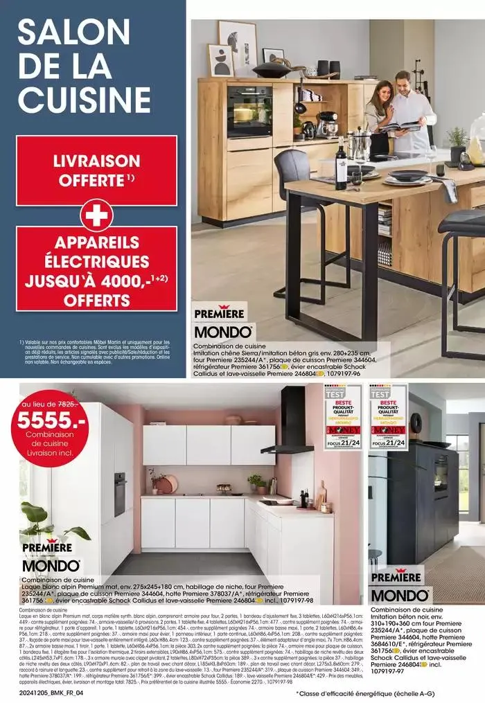SALON DE LA CUISINE CHEZ MÖBEL MARTIN du 5 décembre au 15 décembre 2024 - Catalogue page 4