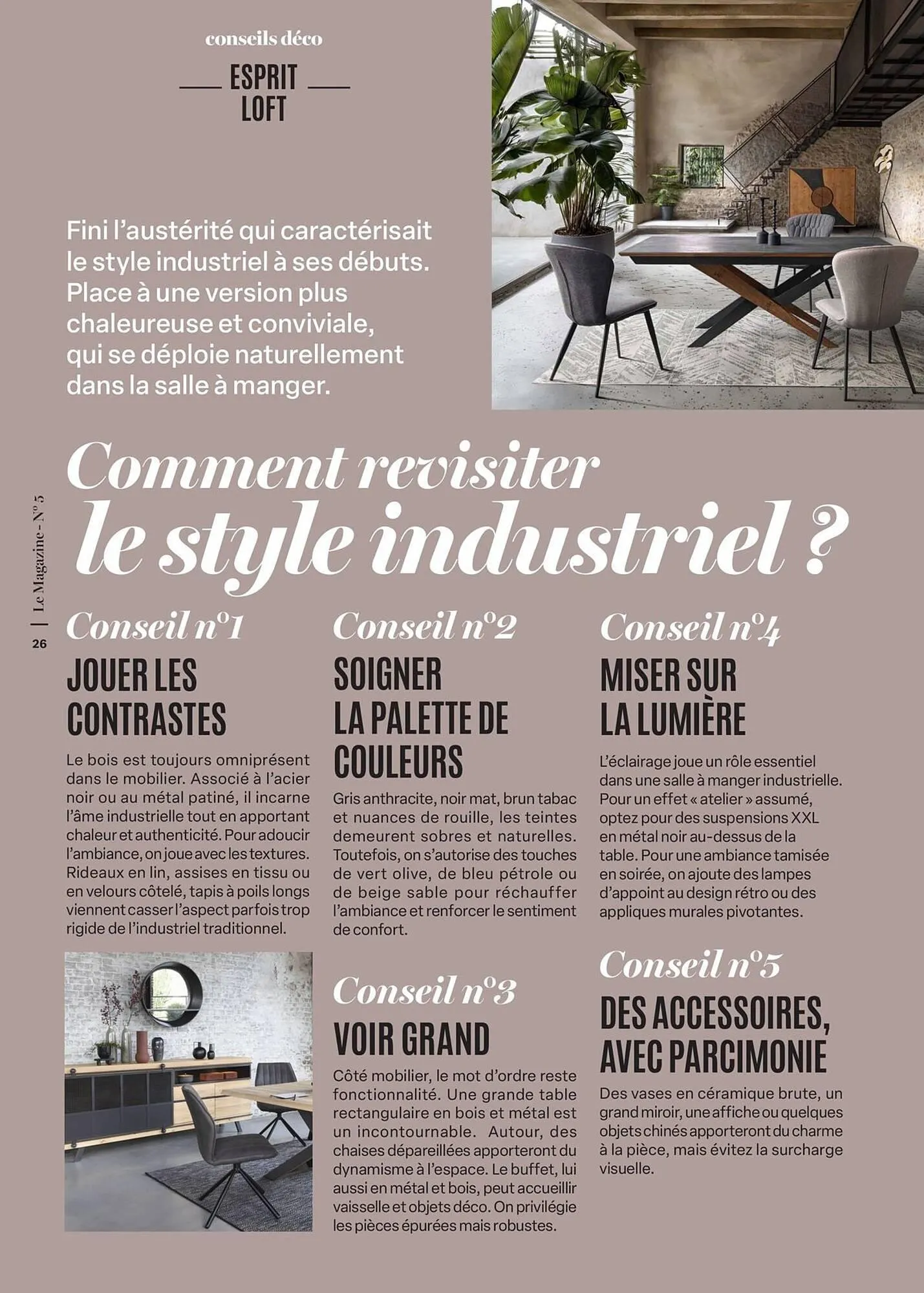 Catalogue monsieur meuble du 16 septembre au 31 mai 2026 - Catalogue page 26