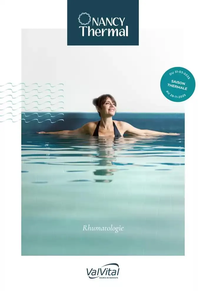 Brochure établissement Nancy Thermal 2025 du 31 mars au 29 novembre 2025 - Catalogue page 1