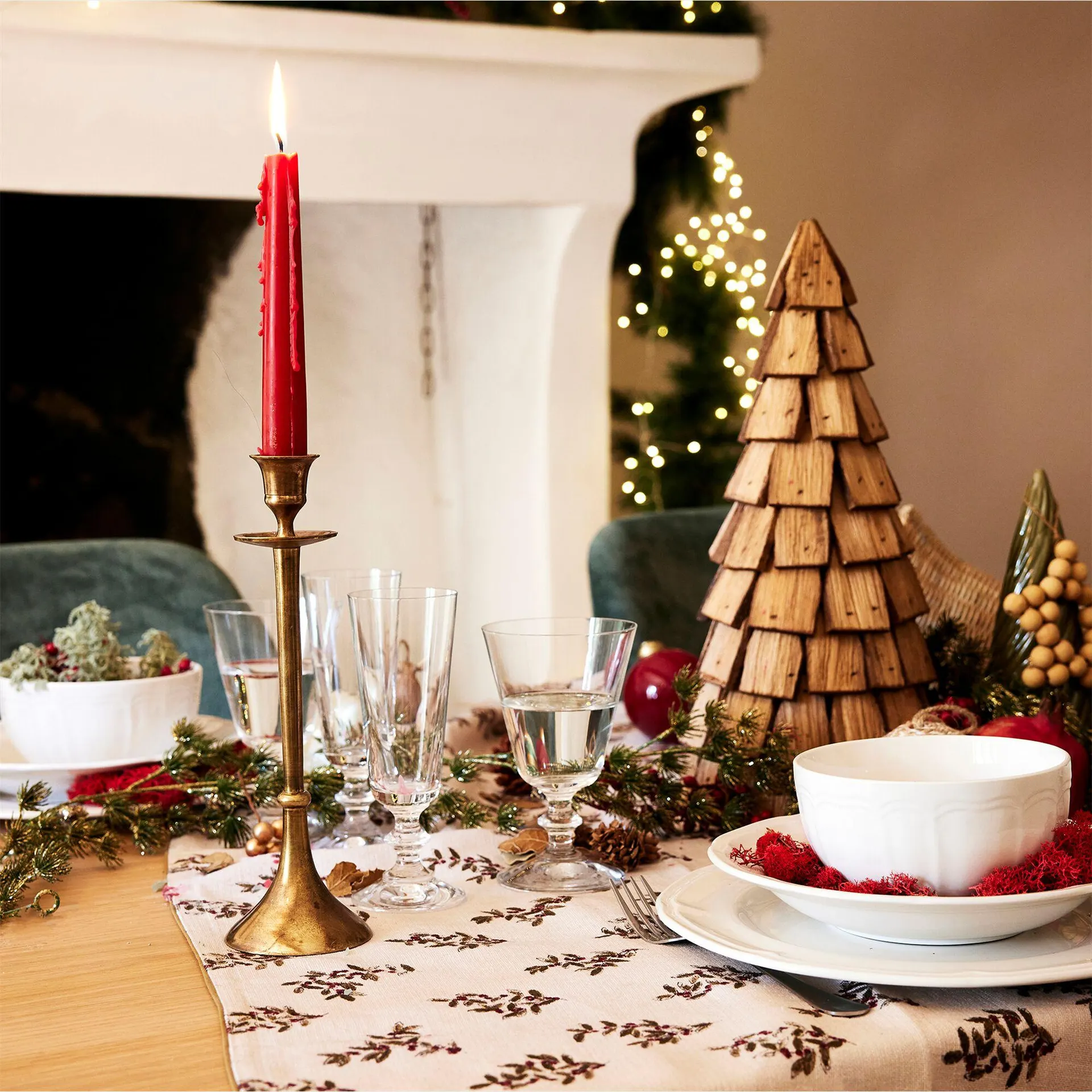 Chandelier en laiton H26cm - doré