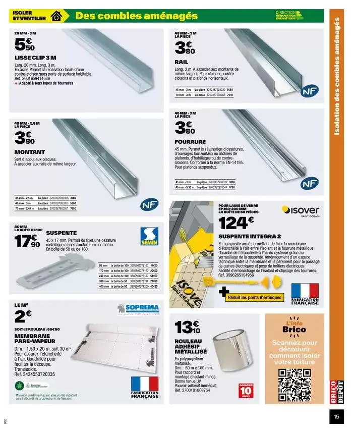 J’améliore mon habitat à prix dépôt du 2 octobre au 9 octobre 2024 - Catalogue page 15