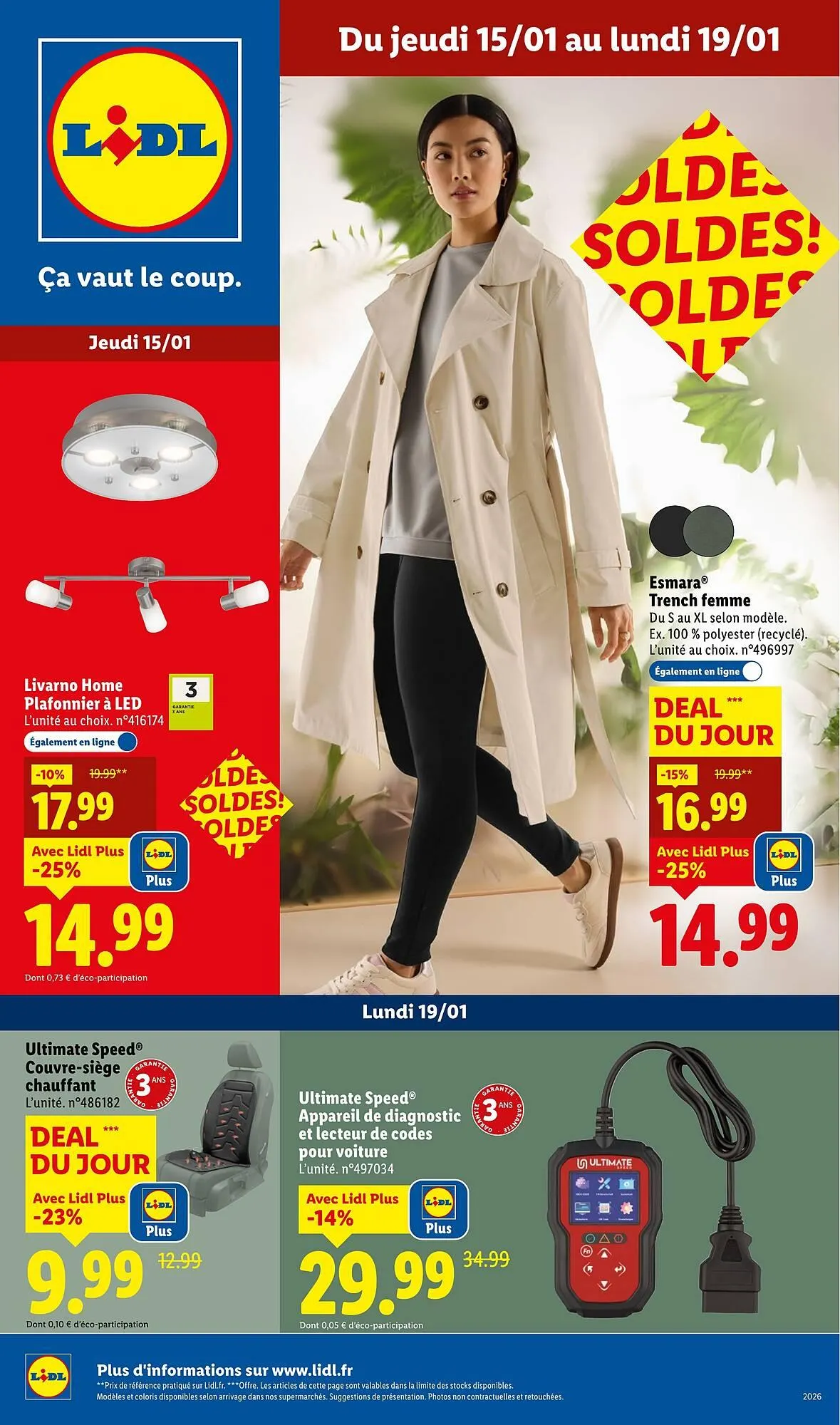 Catalogue Lidl du 15 janvier au 19 janvier 2026 - Catalogue page 1